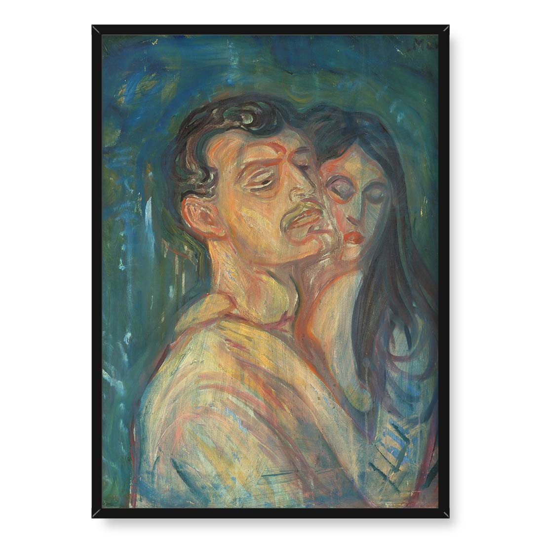 Edvard Munch Głowa przy głowie 50x70