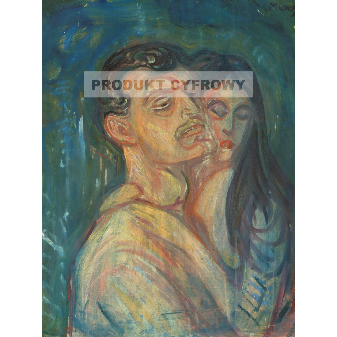 Edvard Munch Głowa przy głowie — produkt cyfrowy do pobrania