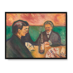 Edvard Munch Gracze w karty w Elgersburgu 40×30