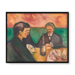 Edvard Munch Gracze w karty w Elgersburgu 50×40