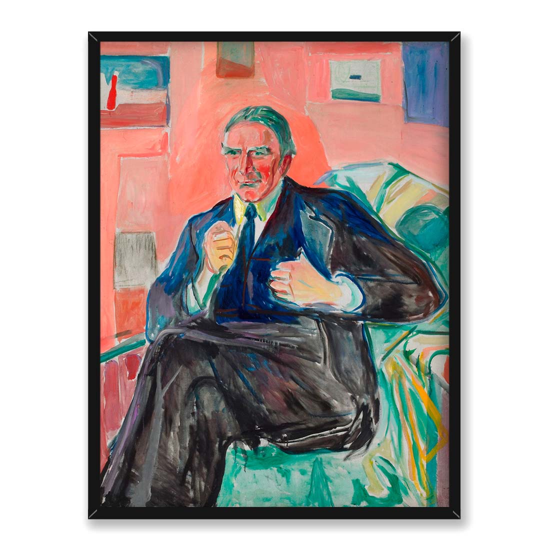 Edvard Munch Henrik Bull 30x40 w RAMIE