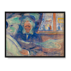 Edvard Munch Henrik Ibsen w Grand Cafe 40×30