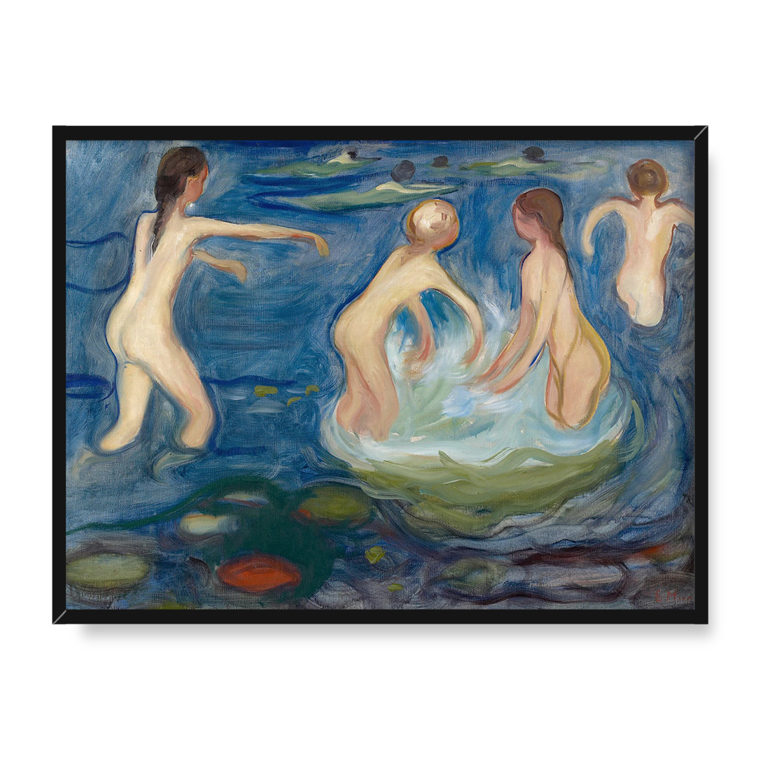 Edvard Munch Kąpiące się dziewczęta 40x30