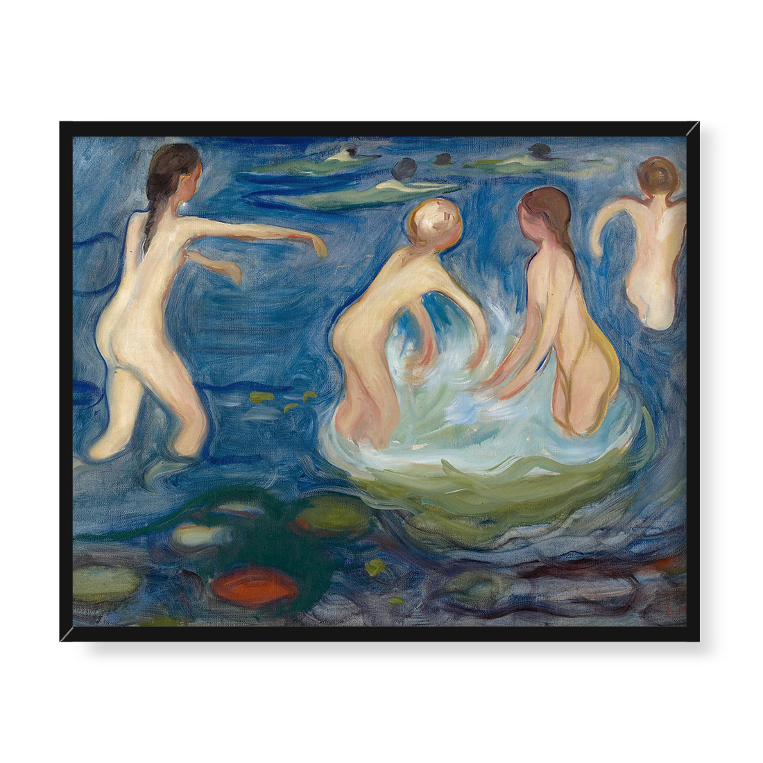 Edvard Munch Kąpiące się dziewczęta 50x40