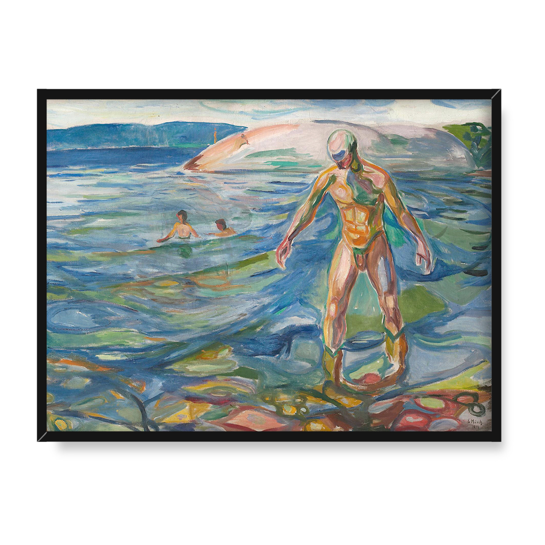 Edvard Munch Kąpiący się mężczyzna 40x30