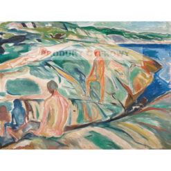 Edvard Munch Kąpiący się mężczyźni na skałach 2 — produkt cyfrowy do pobrania