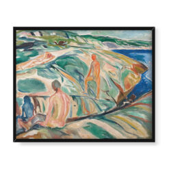 Edvard Munch Kąpiący się mężczyźni na skałach 2 50×40