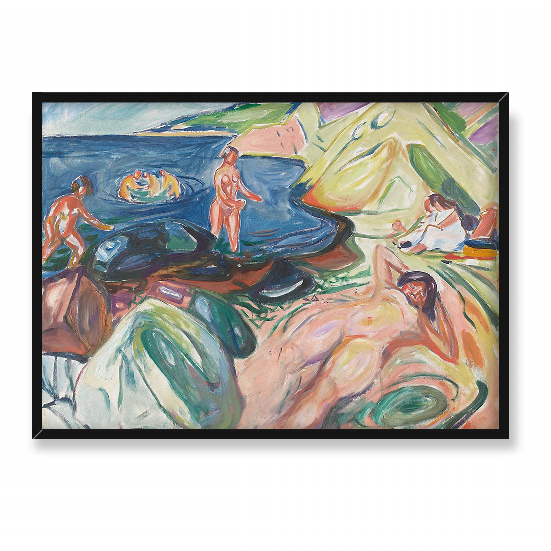 Edvard Munch Kąpiel słoneczna 3 70x50