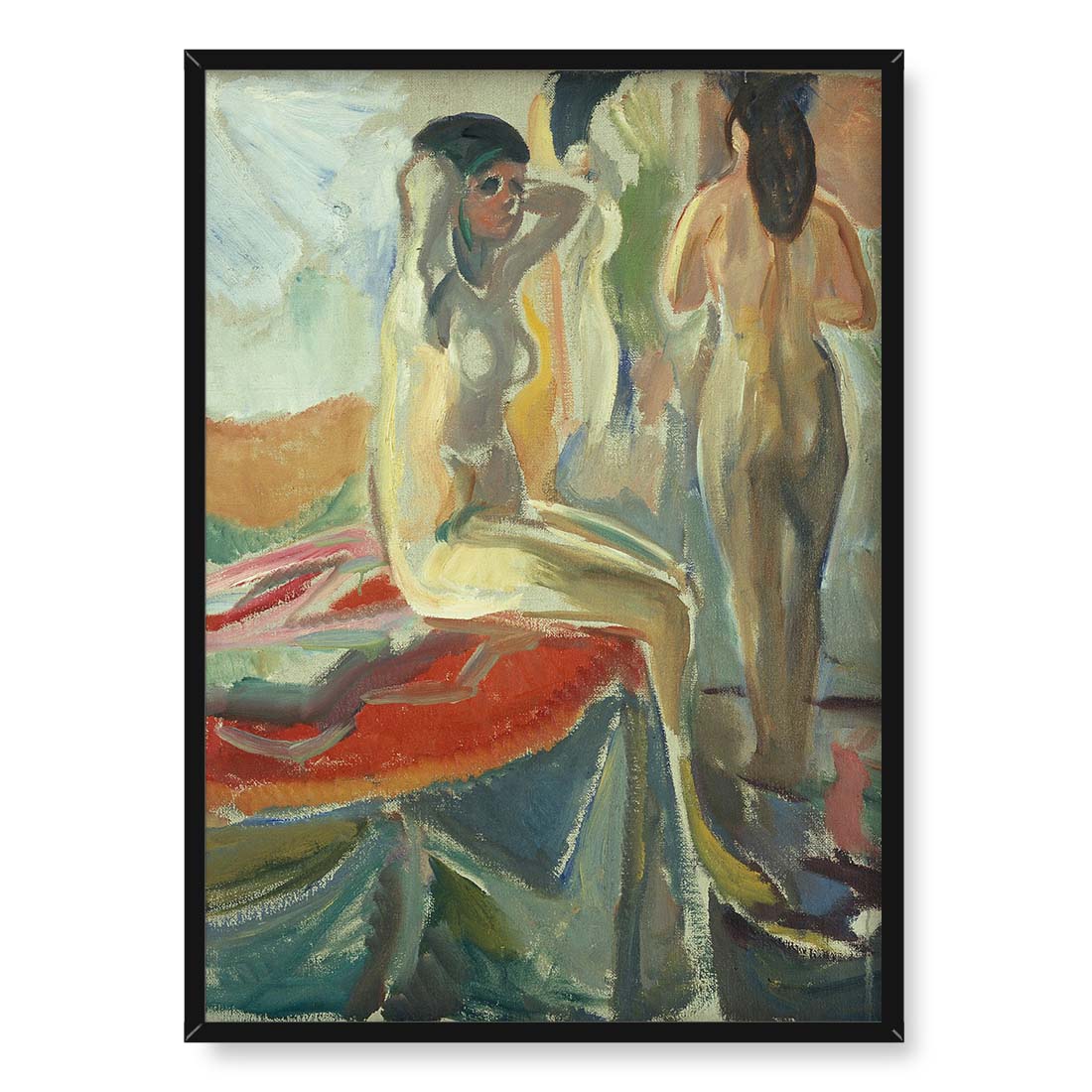 Edvard Munch Kobiece akty siedzące i stojące 50x70