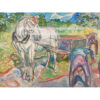 Edvard Munch Kopiący mężczyźni z koniem i wozem — produkt cyfrowy do pobrania Edvard Munch Kopiący mężczyźni z koniem i wozem — produkt cyfrowy do pobrania