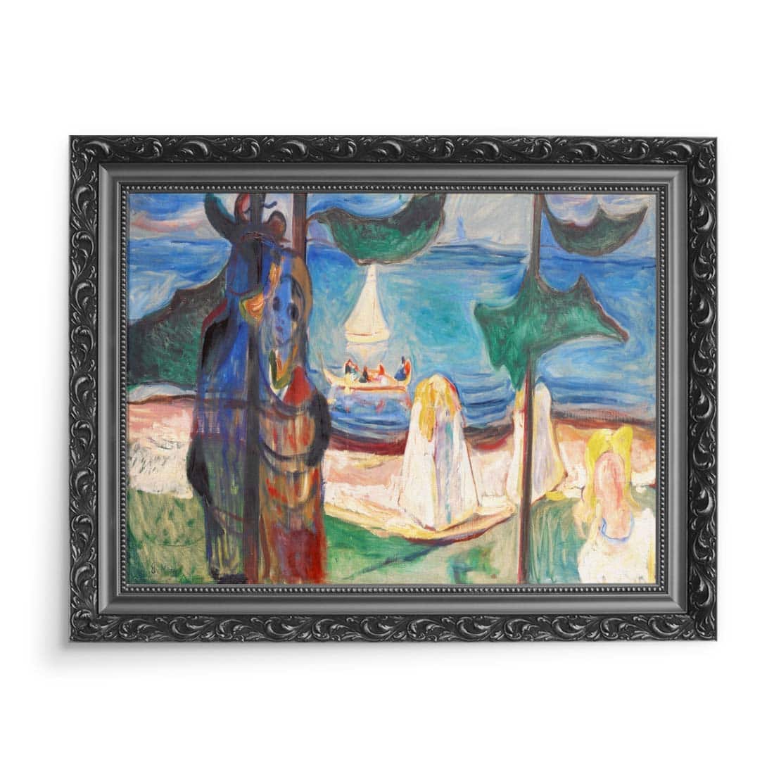 Edvard Munch Letni dzień albo uścisk na plaży 70x50