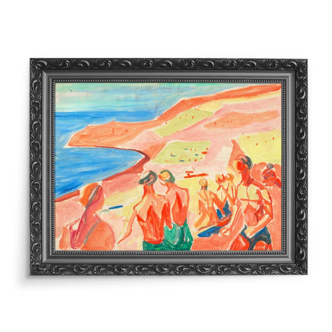 Edvard Munch Ludzie opalający się w zatoce 70x50