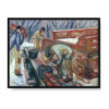 Edvard Munch Murarze przy pracy przy budynku pracowni 40×30