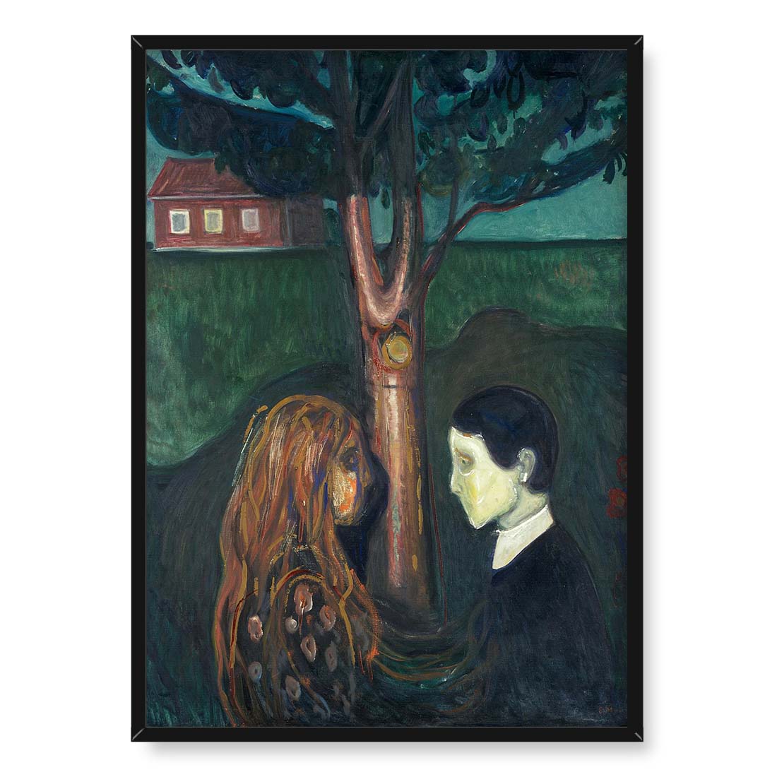 Edvard Munch Oko w oko 50x70