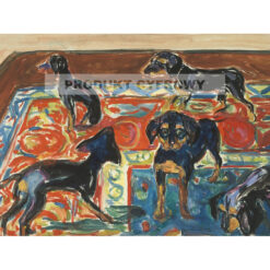 Edvard Munch Pięć szczeniąt na dywanie — produkt cyfrowy do pobrania