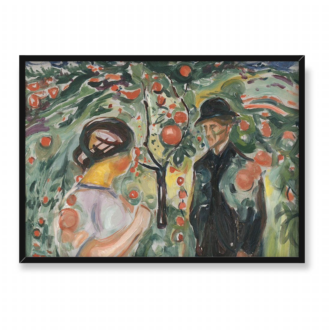 Edvard Munch Pod czerwonymi jabłkami 2 70x50