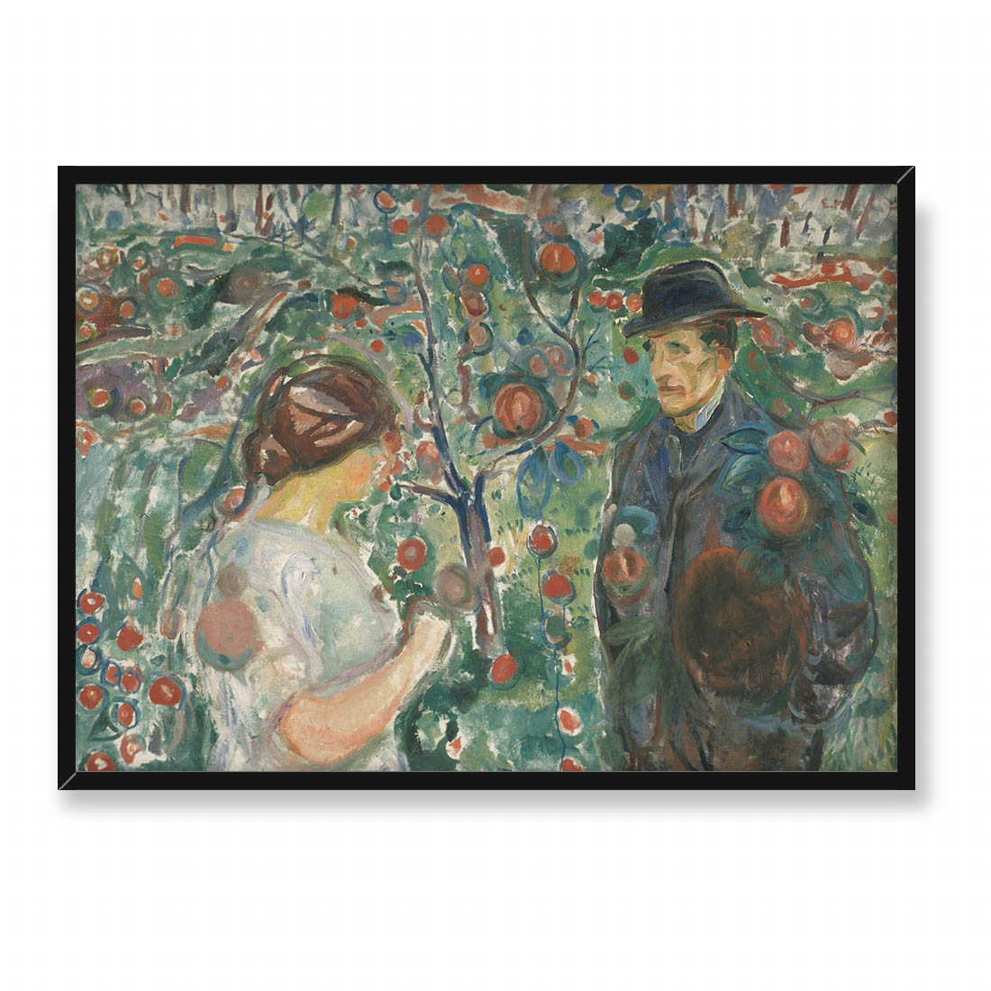 Edvard Munch Pod czerwonymi jabłkami 70x50