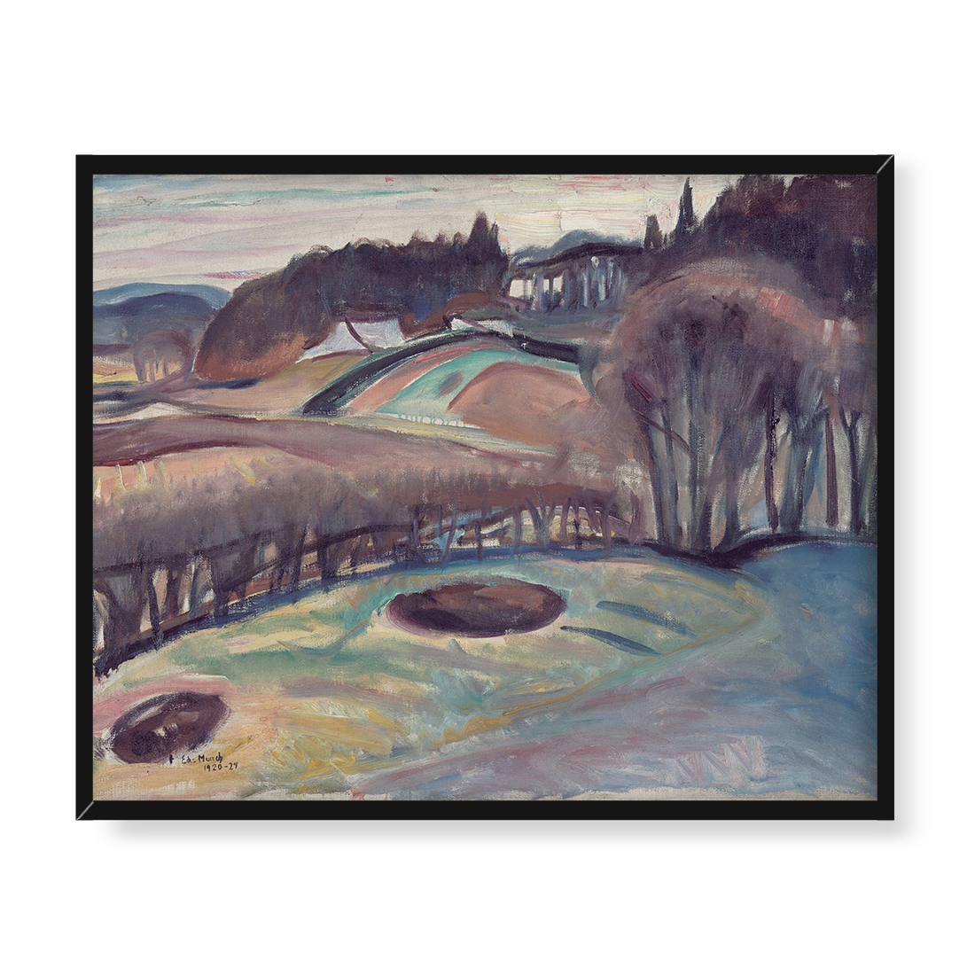 Edvard Munch Pola wiosną 50x40 w RAMIE