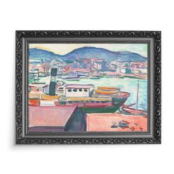 Edvard Munch Port w Bergen 70×50