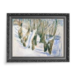 Edvard Munch Poszarpane pnie w śniegu 70×50