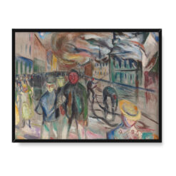 Edvard Munch Pożar w Gronlandzie 40×30