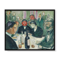 Edvard Munch Przy stole z alkoholem 50×40
