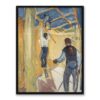 Edvard Munch Robotnicy budowlani w pracowni 30×40 w RAMIE Edvard Munch Robotnicy budowlani w pracowni 30×40 w RAMIE