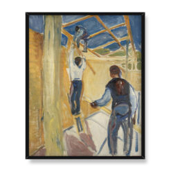 Edvard Munch Robotnicy budowlani w pracowni 40×50