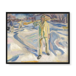 Edvard Munch Robotnicy budowlani w śniegu 50×40