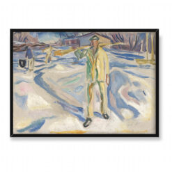 Edvard Munch Robotnicy budowlani w śniegu 70×50