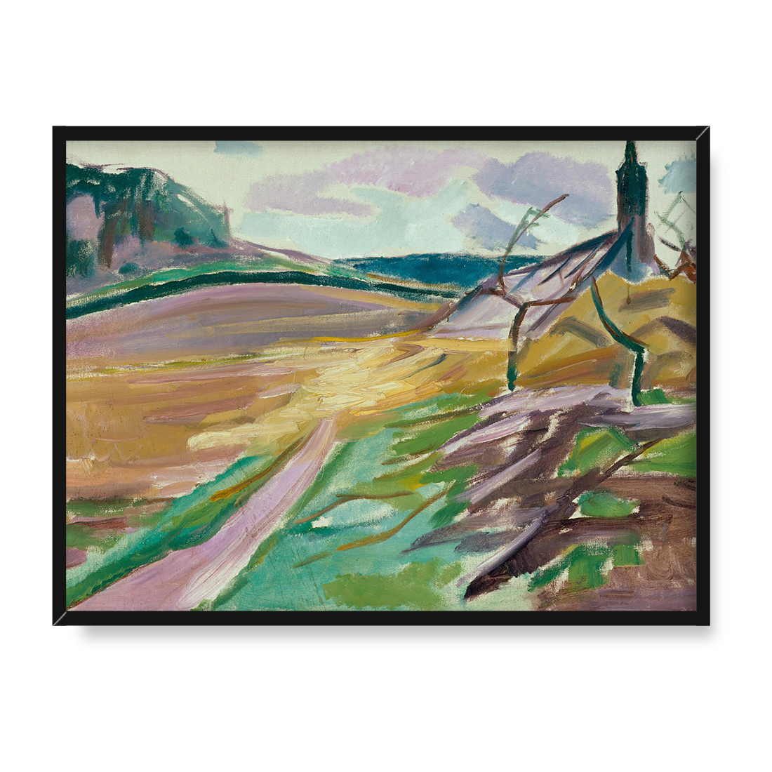 Edvard Munch Szklarnia jesienią 40x30 w RAMIE