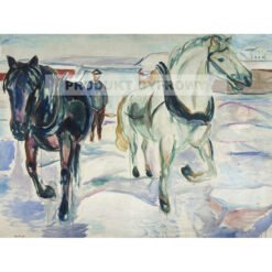 Edvard Munch Zaprzęg w śniegu — produkt cyfrowy do pobrania