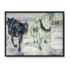 Edvard Munch Zaprzęg w śniegu 40×30 w RAMIE