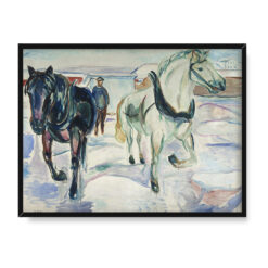 Edvard Munch Zaprzęg w śniegu 40×30