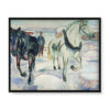 Edvard Munch Zaprzęg w śniegu 50×40 w RAMIE Edvard Munch Zaprzęg w śniegu 50×40 w RAMIE