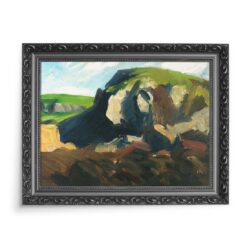 Edward Hopper Bluffs wyspa Monhegan 2 70×50