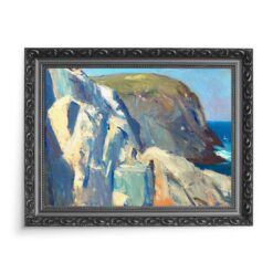 Edward Hopper Bluffs wyspa Monhegan 70×50