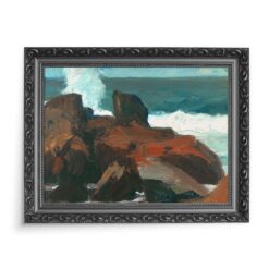 Edward Hopper Fale uderzające o skały Monhegan 70×50