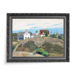 Edward Hopper Skały i domy Ogunquit 70×50