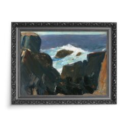 Edward Hopper Skały i fale 70×50