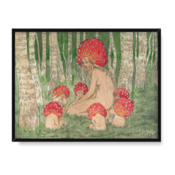 Edward Okuń Matka Muchomor i jej dzieci 30×40