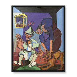 Emil Filla Chłopiec i pies 40×50