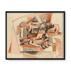 Emil Filla Martwa natura z dzbanem szklanką i fajką 50×40