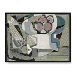 Emil Filla Martwa natura z owocami i rybą 40×30