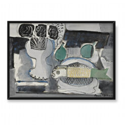 Emil Filla Martwa natura z rybą 70×50