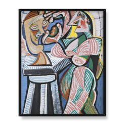 Emil Filla Rzeźbiarka w pracowni 40×50