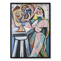 Emil Filla Rzeźbiarka w pracowni 50×70