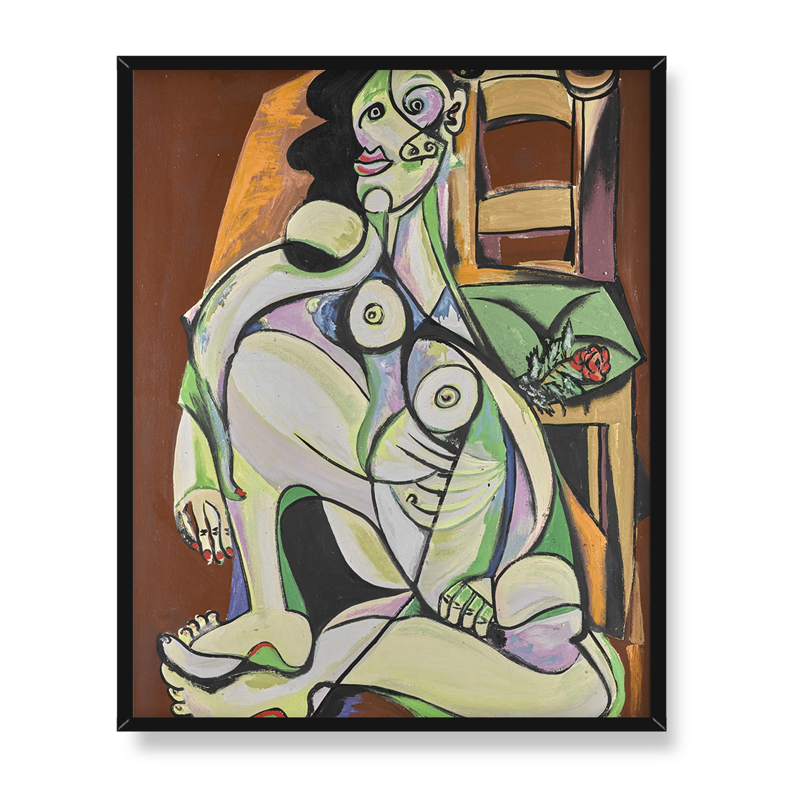 Emil Filla Siedząca kobieta 40x50 w RAMIE