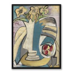 Emil Filla Wazon z kwiatami i brzoskwiniami 30×40