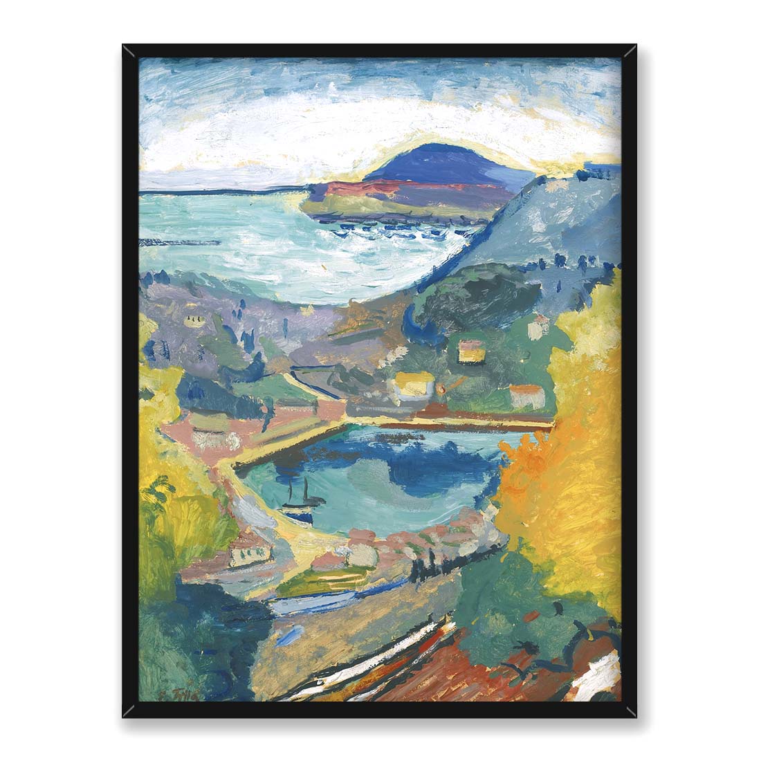 Emil Filla Widok na Gruż 30x40 w RAMIE